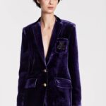 ARMANDA VELVET VIOLET JACKET