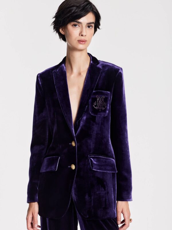 ARMANDA VELVET VIOLET JACKET