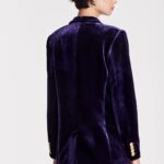 ARMANDA VELVET VIOLET JACKET