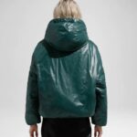 PUFF HOODIE LIGHT PADDED FOREST GREEN