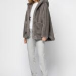 MARGO FAUX MINK HOODED COAT
