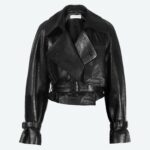 HATTI EMBOSSED LEATHER JACKET
