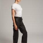 BLACK BAGGY CARGO TROUSERS