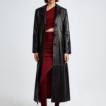 ASTRID LONG LEATHER COAT