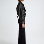 HATTI EMBOSSED LEATHER JACKET