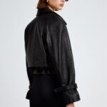 HATTI EMBOSSED LEATHER JACKET