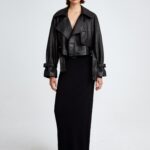 HATTI EMBOSSED LEATHER JACKET
