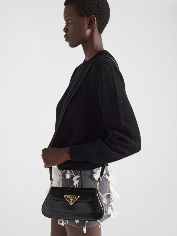 BRUSHED LEATHER SHOULDER BAG