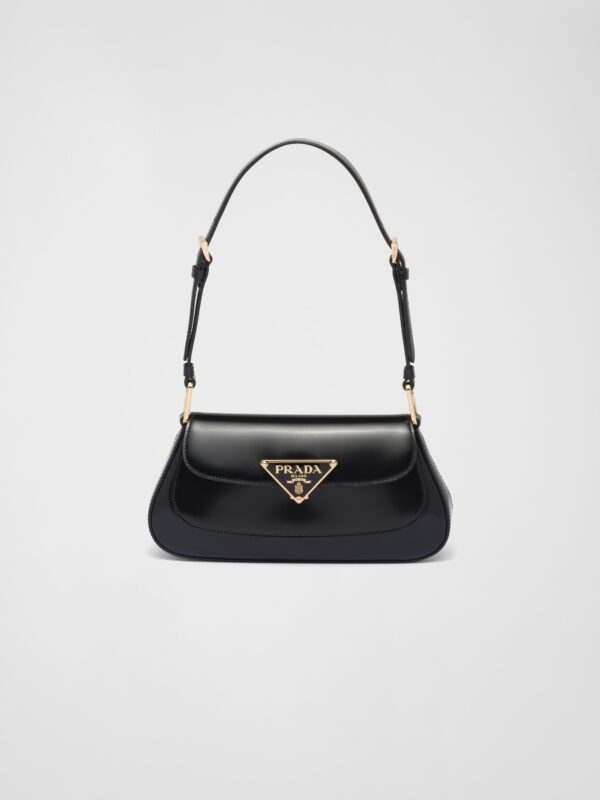 BRUSHED LEATHER SHOULDER BAG