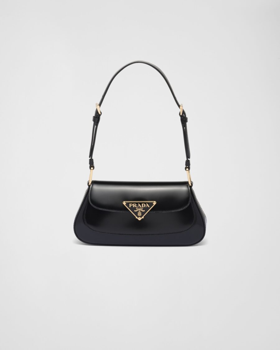 BRUSHED LEATHER SHOULDER BAG