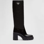 BRUSHED LEATHER AND RE-NYLON BOOTS