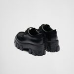 MONOLITH BRUSHED LEATHER LACE UP LOAFERS