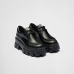MONOLITH BRUSHED LEATHER LACE UP LOAFERS