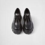 MONOLITH BRUSHED LEATHER LACE UP LOAFERS