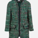 LONG JACKET IN GREEN TWEED