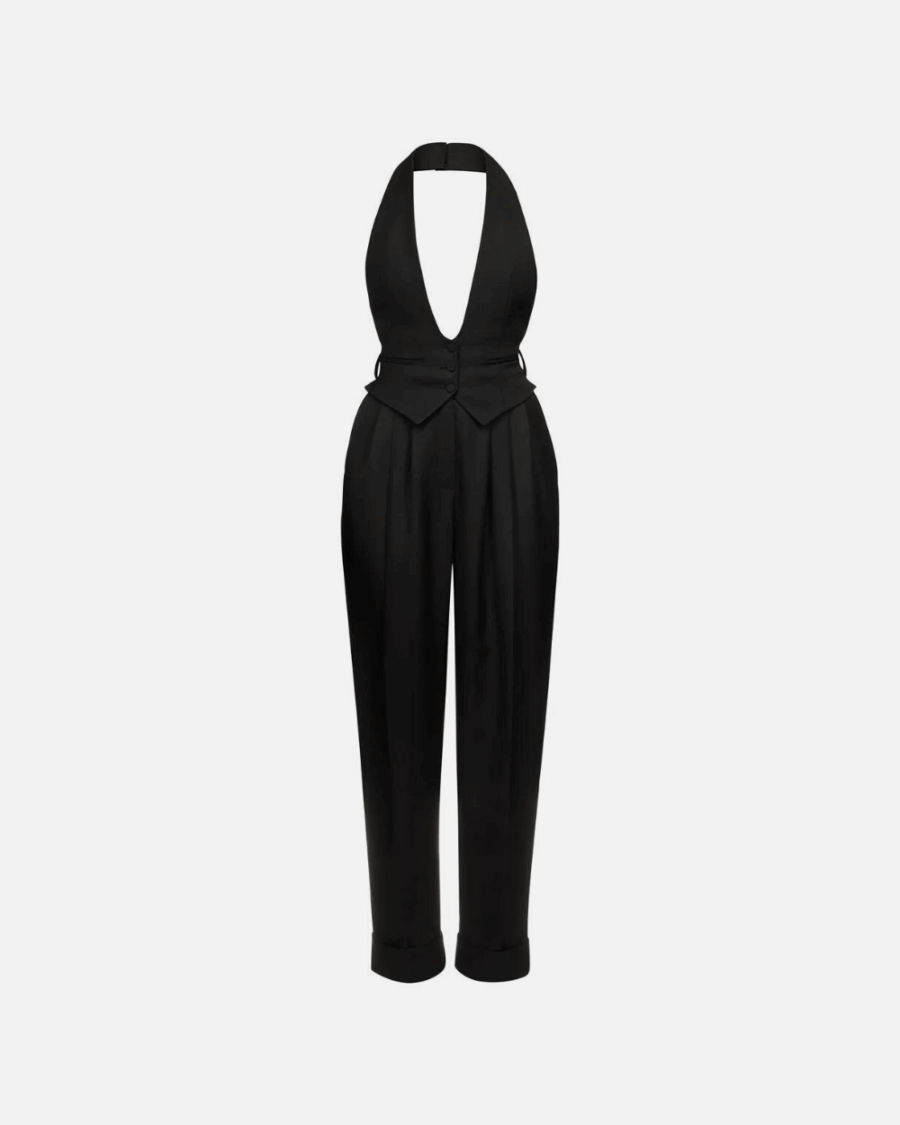 COUTURE VEST JUMPSUIT
