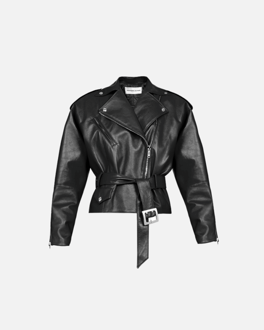 LEATHER BIKER JACKET
