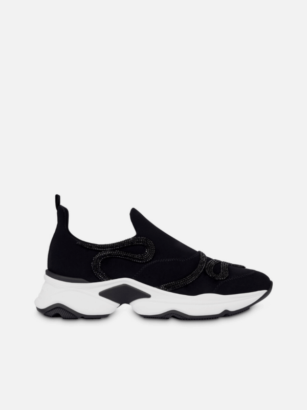 MORGANA BLACK WITH RHINESTONES SNEAKER 20