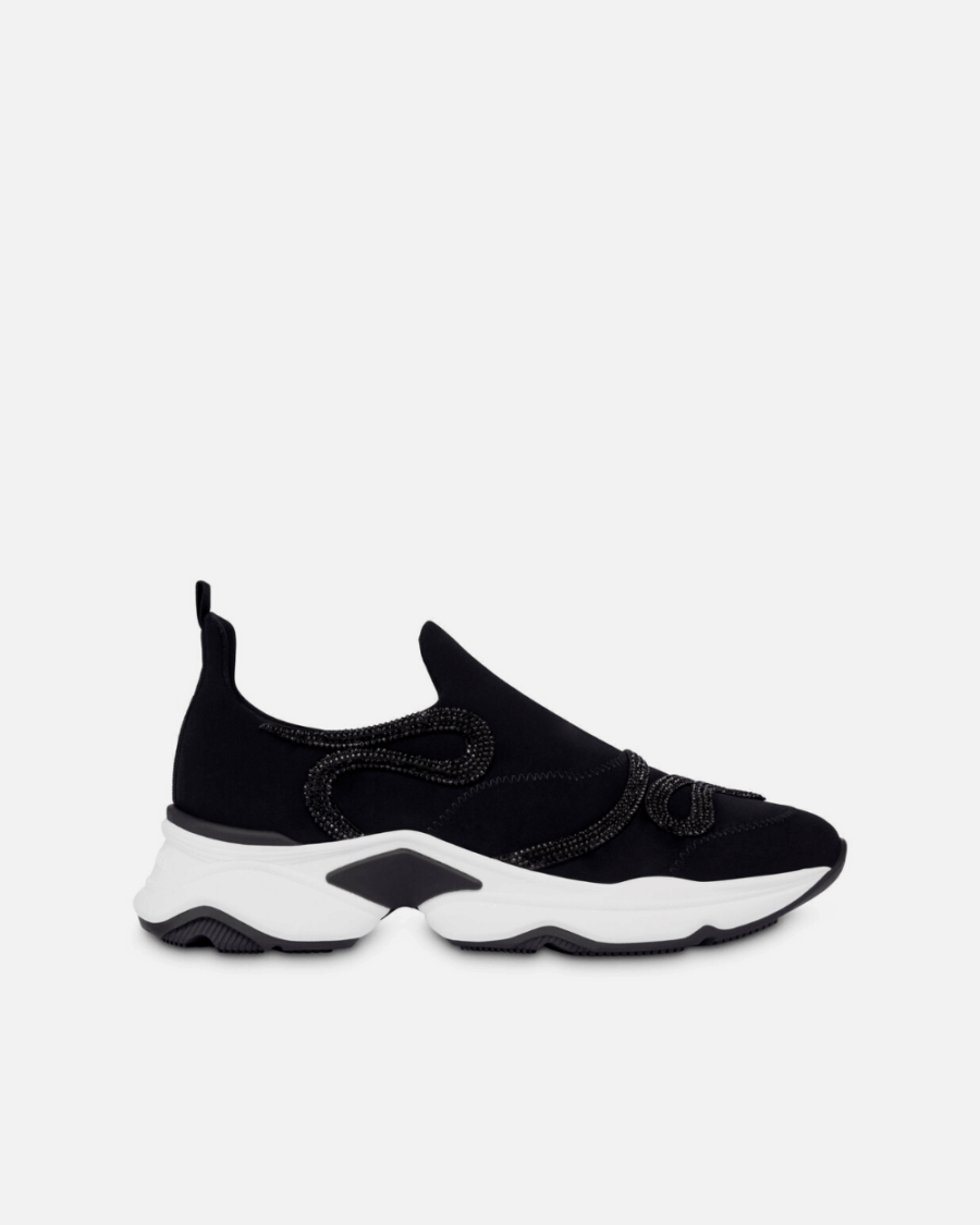 MORGANA BLACK WITH RHINESTONES SNEAKER 20