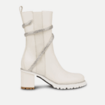 CLEO CRYSTAL IVORY BOOTIE 60