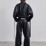 CARTER PLONGE NAPPA LEATHER CROPPED JACKET