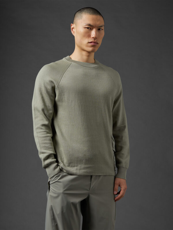 Metropolis Series Double Mixed Pocket Sweater