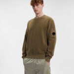 Reverse Brushed & Emerized Diag. Fleece Sweatshirt