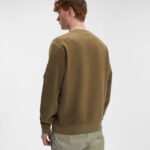 Reverse Brushed & Emerized Diag. Fleece Sweatshirt