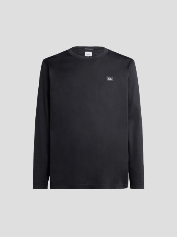 Mercerized Light Jersey 70/2 Long Sleeved Logo T-shirt