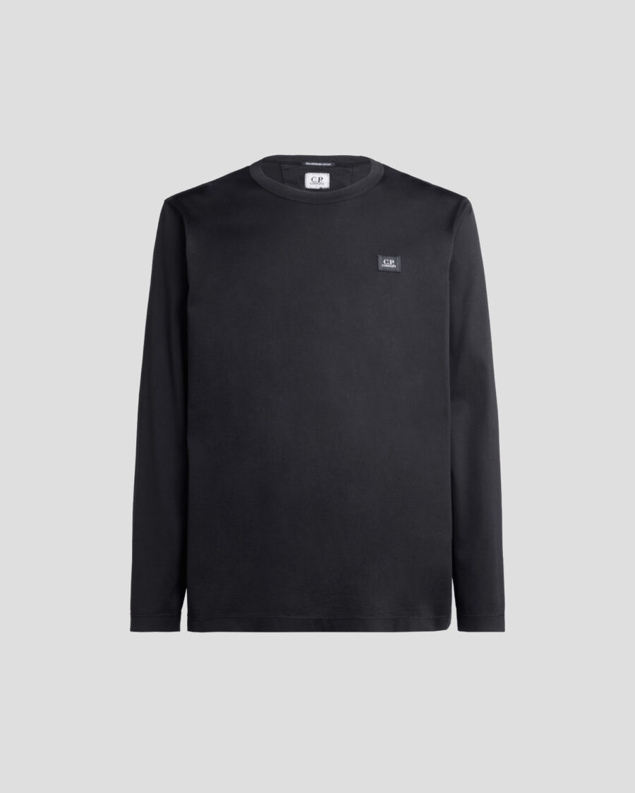 Mercerized Light Jersey 70/2 Long Sleeved Logo T-shirt