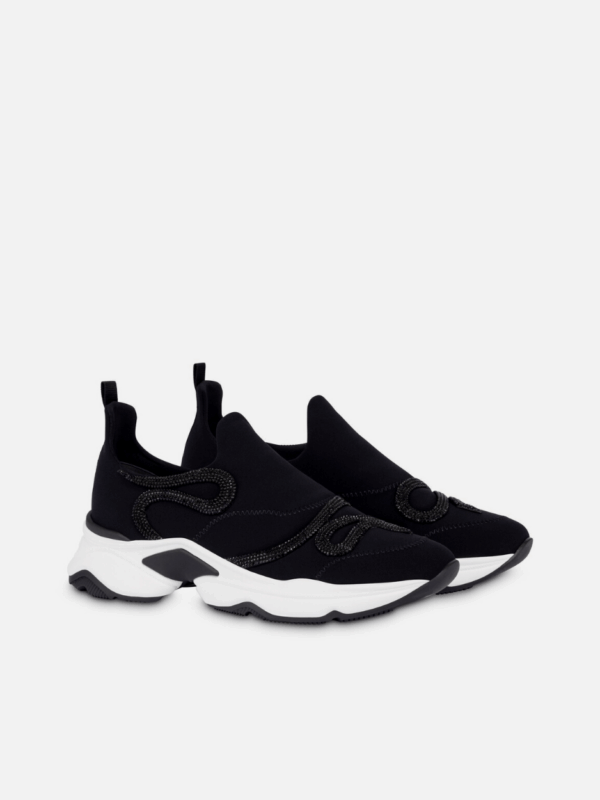 MORGANA BLACK WITH RHINESTONES SNEAKER 20