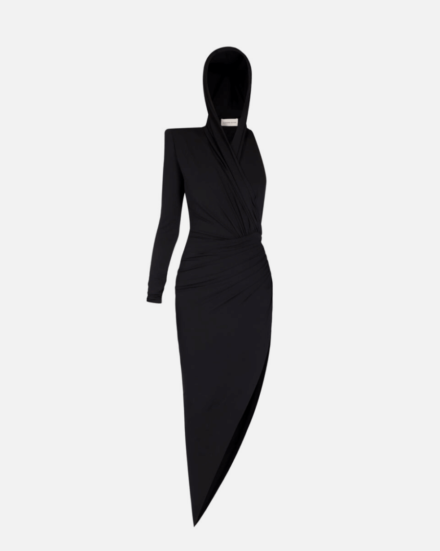 HOODED MAXI DRESS