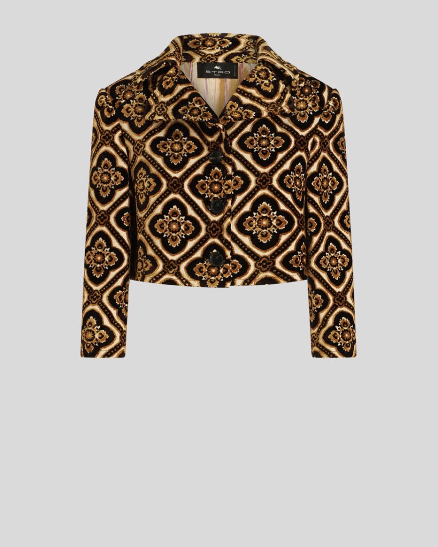CROPPED VELVET JACKET