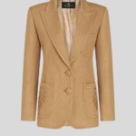 TWO-BUTTON JACKET WITH EMBROIDERY