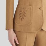 TWO-BUTTON JACKET WITH EMBROIDERY