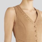 WOOL WAISTCOAT WITH EMBROIDERY