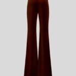 FLARED VELVET TROUSERS