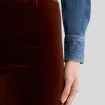 FLARED VELVET TROUSERS