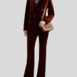 FLARED VELVET TROUSERS