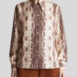 PRINTED SILK TWILL SHIRT