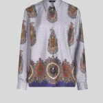 TWILL SHIRT WITH MEDALLIONS