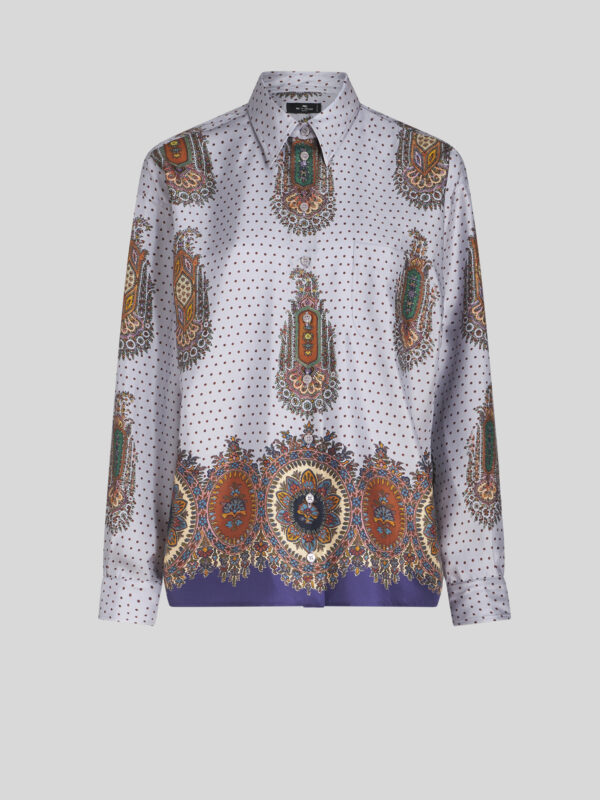 TWILL SHIRT WITH MEDALLIONS