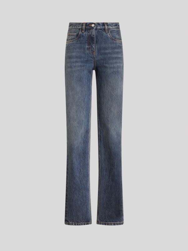 JEANS WITH EMBROIDERED POCKETS