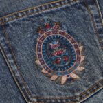 JEANS WITH EMBROIDERED POCKETS