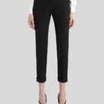 CIGARETTE TROUSERS WITH TURN-UP
