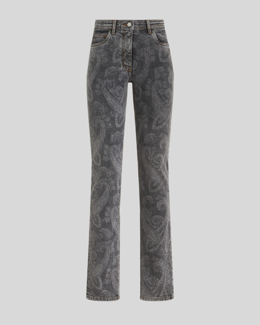 SKINNY JEANS WITH PAISLEY