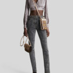 SKINNY JEANS WITH PAISLEY