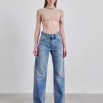 LU STUDDED FITTED DENIM