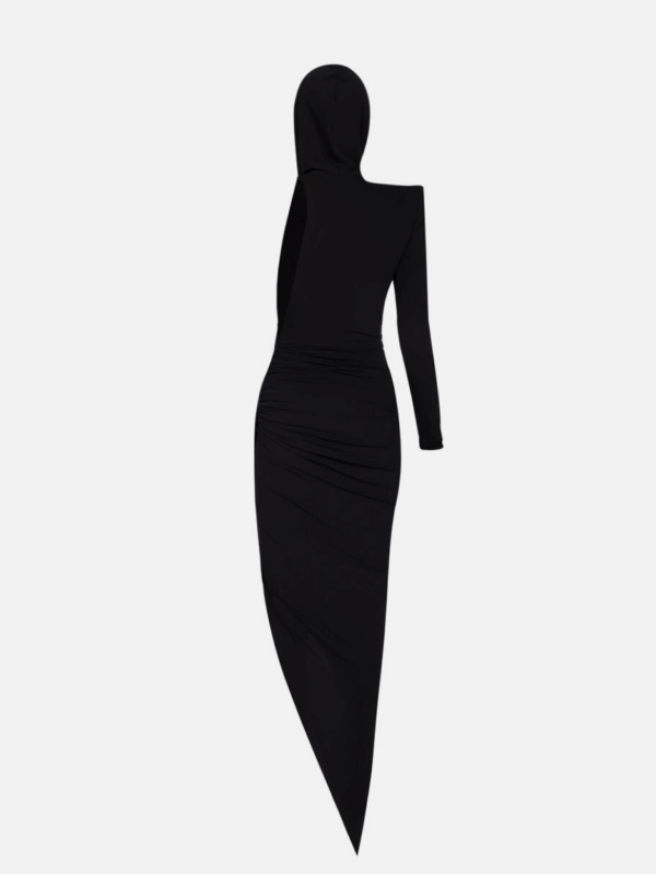 HOODED MAXI DRESS