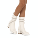 CLEO CRYSTAL IVORY BOOTIE 60